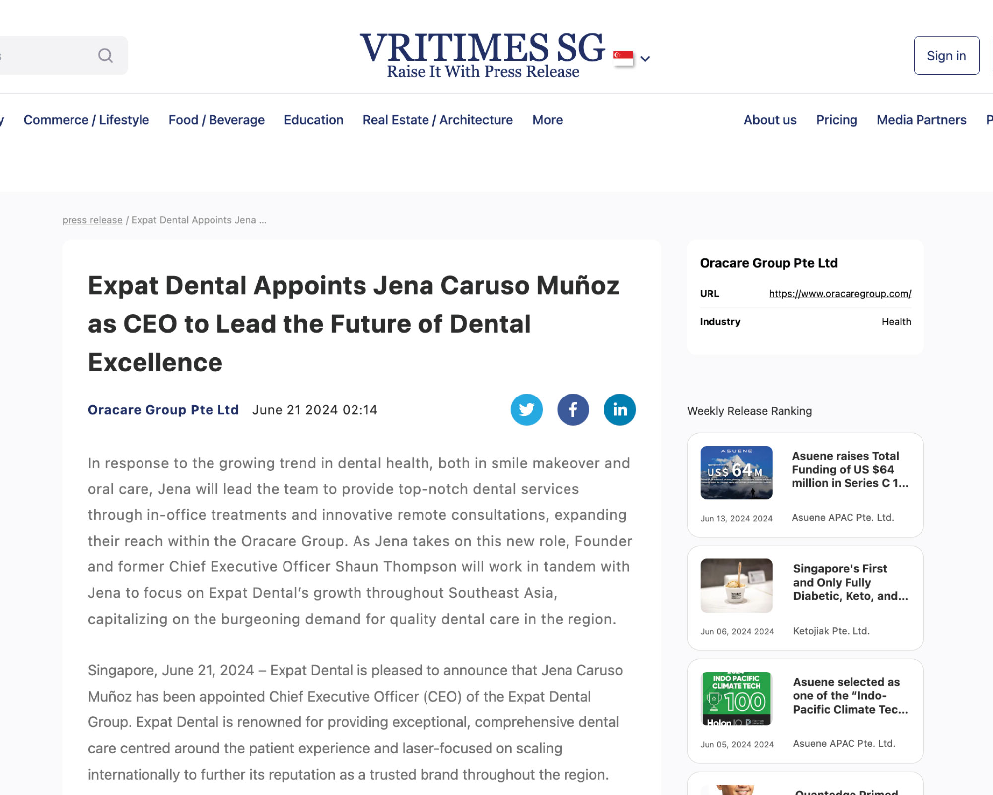 Expat Dental Appoints Jena Caruso Muñoz as CEO to Lead the Future of Dental Excellence